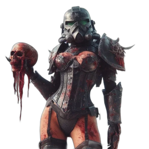 robot, weapon, mask, concept art transparent PNG cut-out