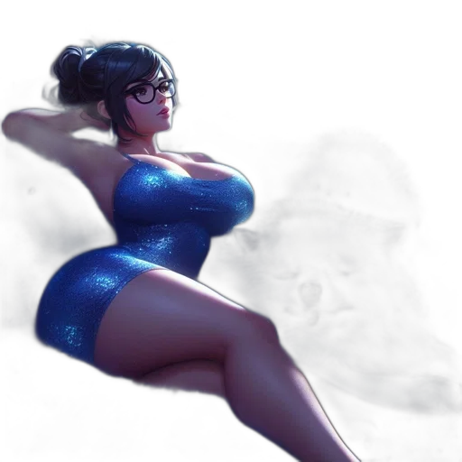 dress, robot, concept art, 3d render transparent PNG cut-out
