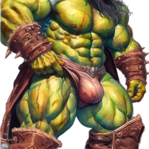 fantasy art, comic book art, concept art, photorealistic transparent PNG cut-out