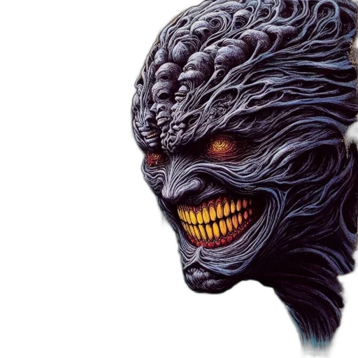 mask, creature, face, hair transparent PNG cut-out