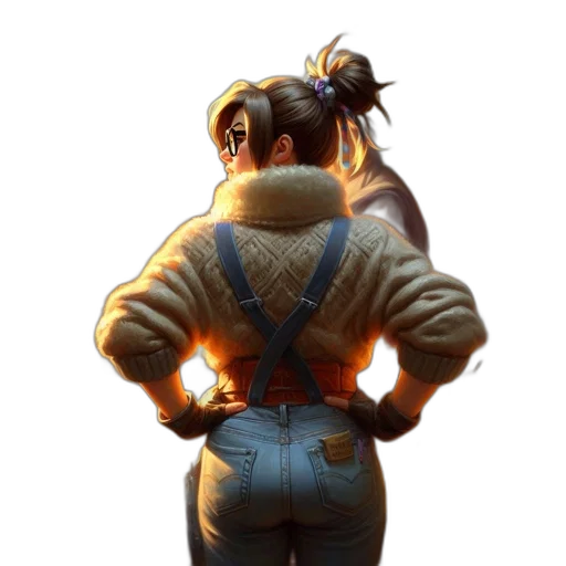 jacket, staff, weapon, dress transparent PNG cut-out