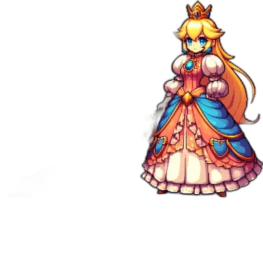 crown, dress, staff, weapon transparent PNG cut-out