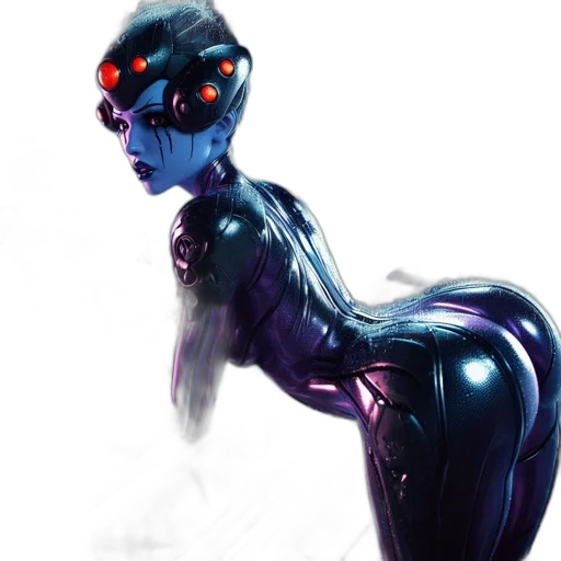 robot, dress, cyberpunk, concept art transparent PNG cut-out