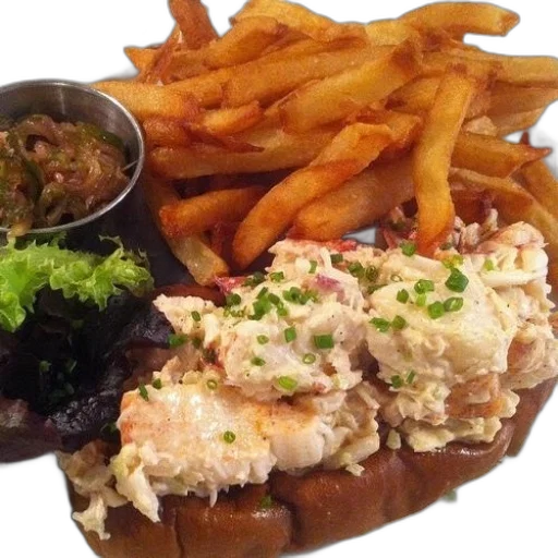 food, plate, lobster, roll transparent PNG cut-out