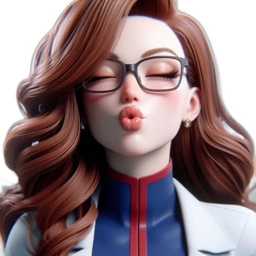 cartoon, 3d render, anime, comic book art transparent PNG cut-out