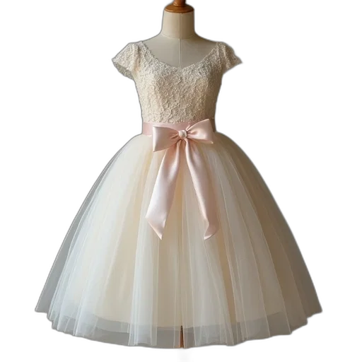 dress, 3d render, pastel, line transparent PNG cut-out