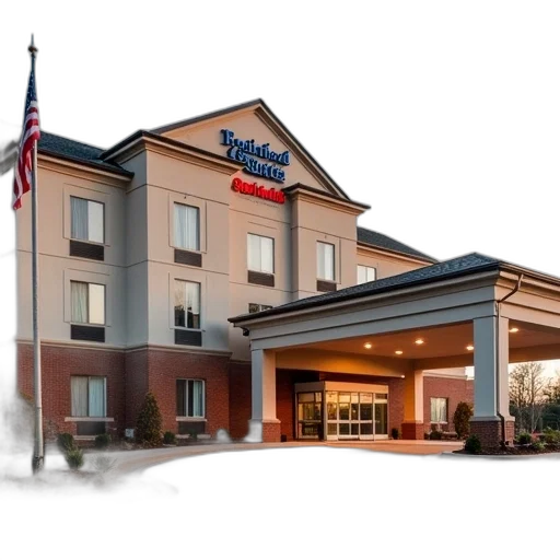 building, fairfield, inn, suites transparent PNG cut-out