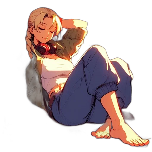 jacket, staff, shoes, weapon transparent PNG cut-out