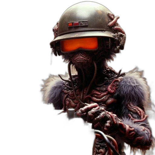 staff, creature, mask, robot transparent PNG cut-out