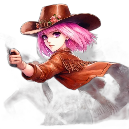 weapon, staff, hat, jacket transparent PNG cut-out