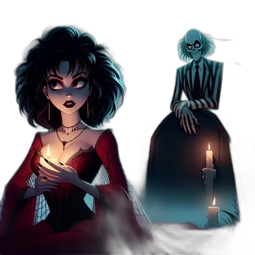 dress, concept art, fantasy art, comic book art transparent PNG cut-out