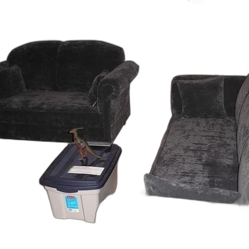 furniture, 3d render, dark, grey transparent PNG cut-out