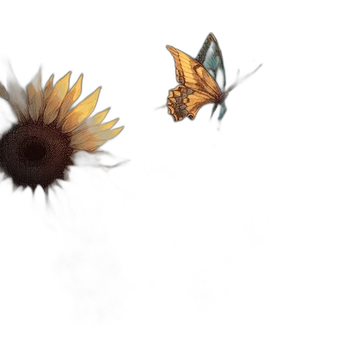 flower, crown, creature, dragon transparent PNG cut-out