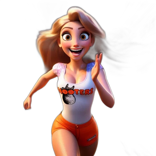 dress, 3d render, cartoon, concept art transparent PNG cut-out