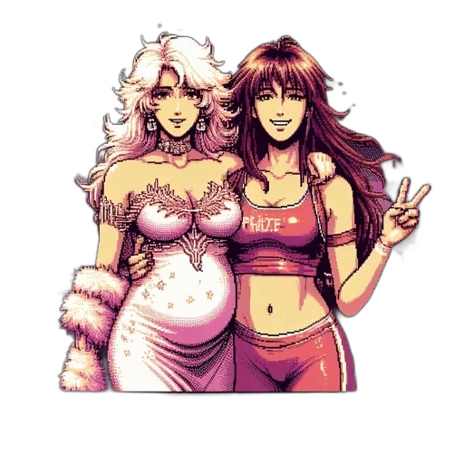 pixel art, concept art, fantasy art, comic book art transparent PNG cut-out