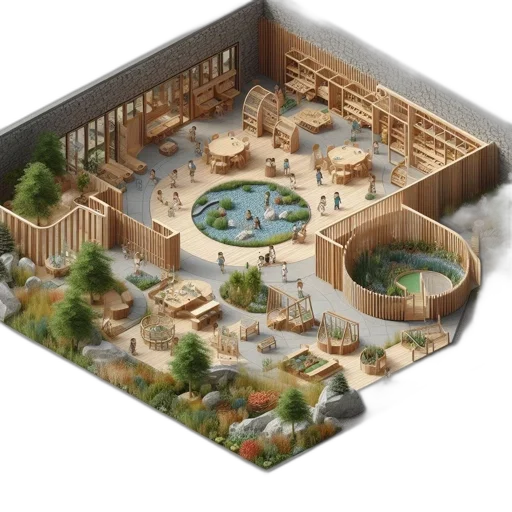 furniture, building, 3d render, concept art transparent PNG cut-out