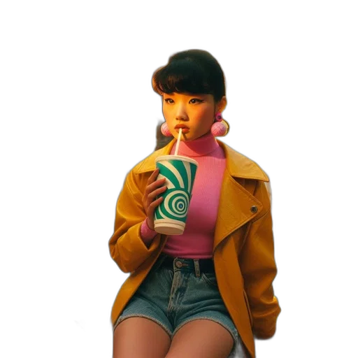 jacket, food, bottle, face transparent PNG cut-out