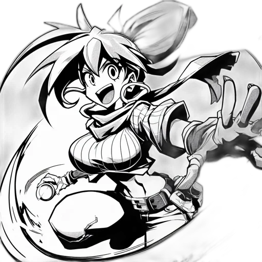 concept art, comic book art, cartoon, pencil sketch transparent PNG cut-out