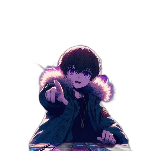 jacket, weapon, creature, staff transparent PNG cut-out