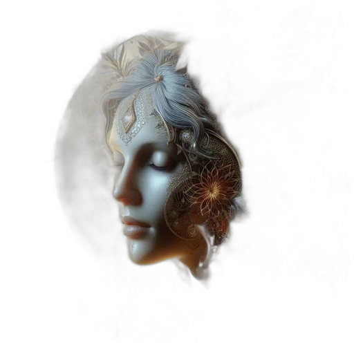 mask, face, crown, jewelry transparent PNG cut-out