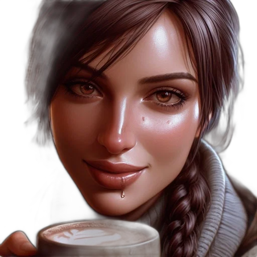 face, photorealistic, fantasy art, concept art transparent PNG cut-out