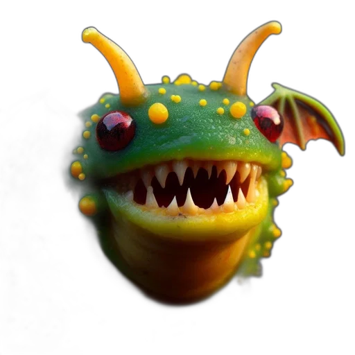 dragon, creature, mask, staff transparent PNG cut-out