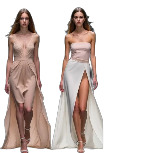 dress, concept art, earth tones, pastel transparent PNG cut-out