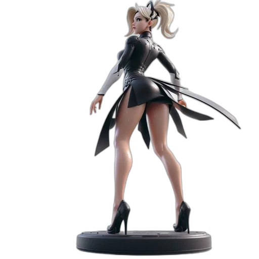 concept art, 3d render, 3d-rendered, woman transparent PNG cut-out