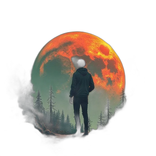 jacket, mask, creature, concept art transparent PNG cut-out