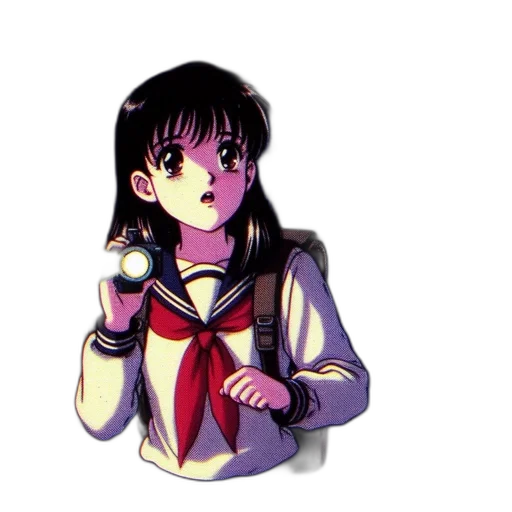 jacket, staff, weapon, robot transparent PNG cut-out