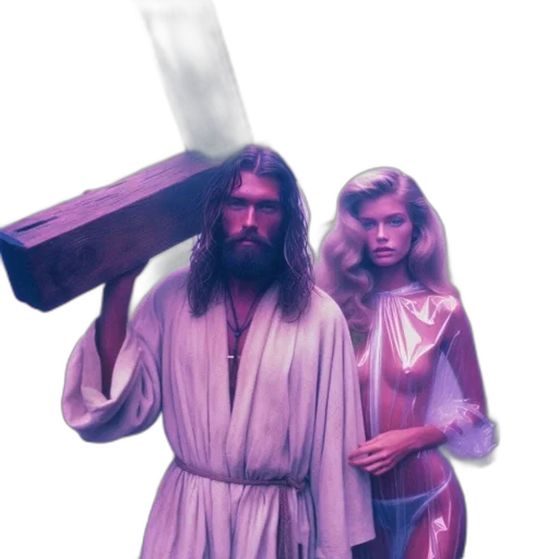 sword, weapon, vaporwave, concept art transparent PNG cut-out