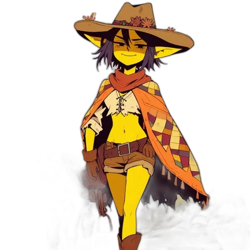 hat, staff, jacket, mask transparent PNG cut-out