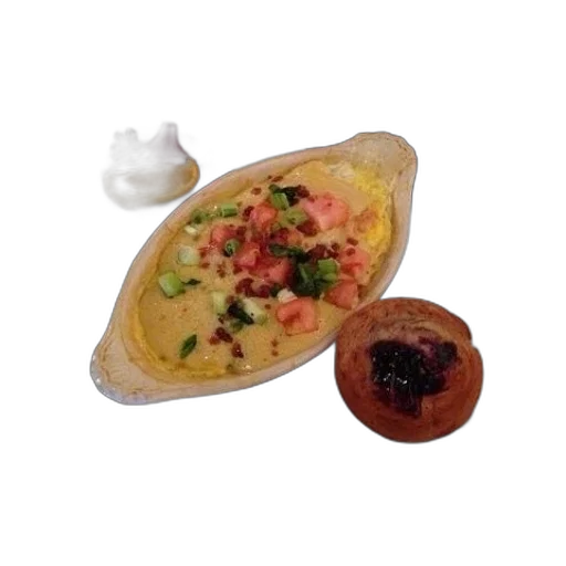 food, photorealistic, 3d render, plate transparent PNG cut-out