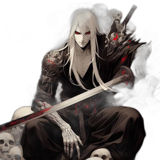 sword, mask, weapon, fantasy art transparent PNG cut-out