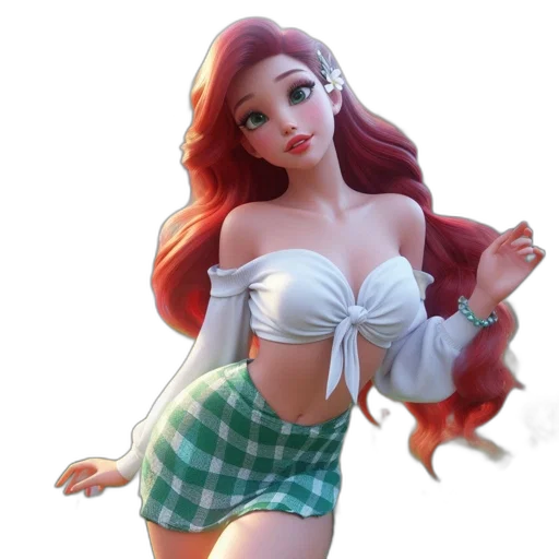 dress, 3d render, concept art, fantasy art transparent PNG cut-out