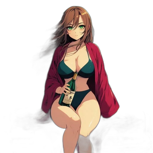 dress, jacket, jewelry, staff transparent PNG cut-out