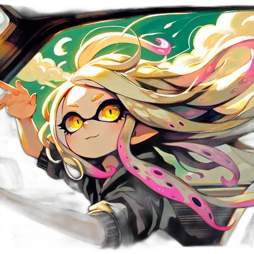 weapon, staff, hair, sword transparent PNG cut-out
