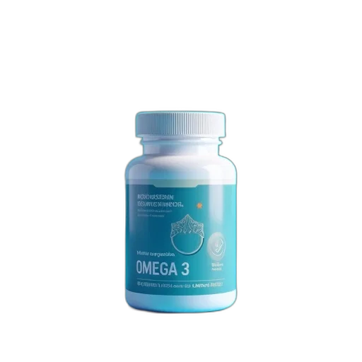 omega, supplement, bottle, blue transparent PNG cut-out