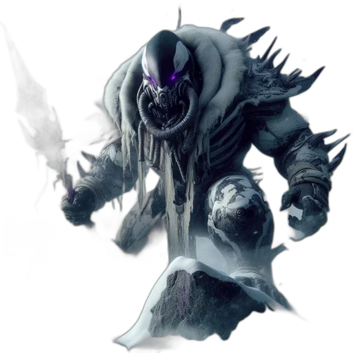 creature, mask, staff, dragon transparent PNG cut-out