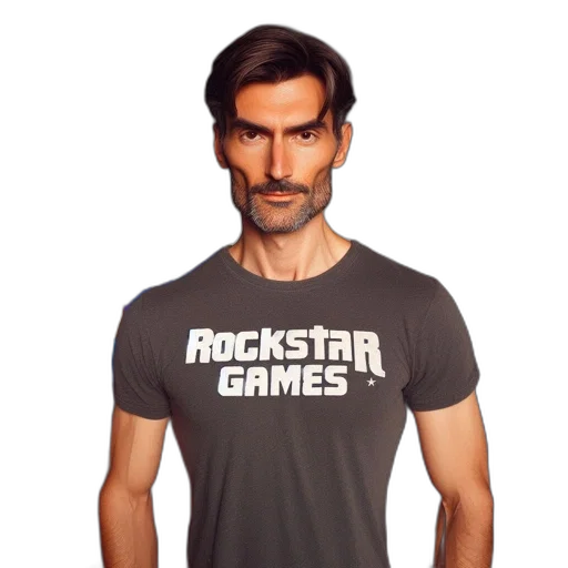 staff, middle-aged, man, casual transparent PNG cut-out