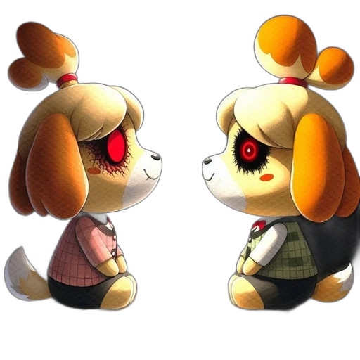 animal, jacket, staff, 3d render transparent PNG cut-out