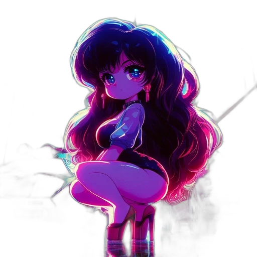 hair, dress, staff, umbrella transparent PNG cut-out