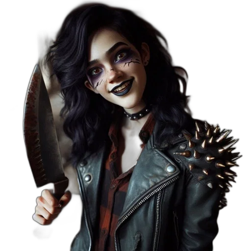 weapon, jacket, staff, mask transparent PNG cut-out