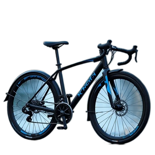 3d render, photorealistic, black, blue transparent PNG cut-out