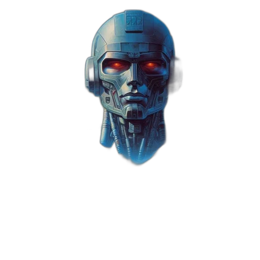 robot, face, mask, creature transparent PNG cut-out