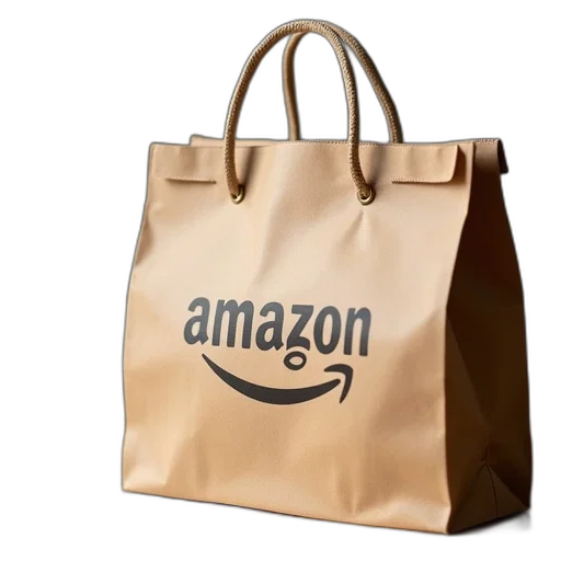 brown, amazon, delivery, bag transparent PNG cut-out