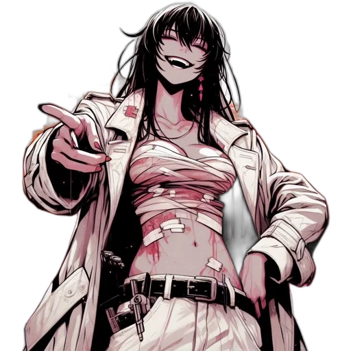 staff, jacket, comic book art, concept art transparent PNG cut-out