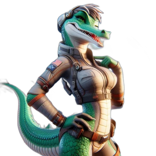 dragon, staff, concept art, 3d render transparent PNG cut-out