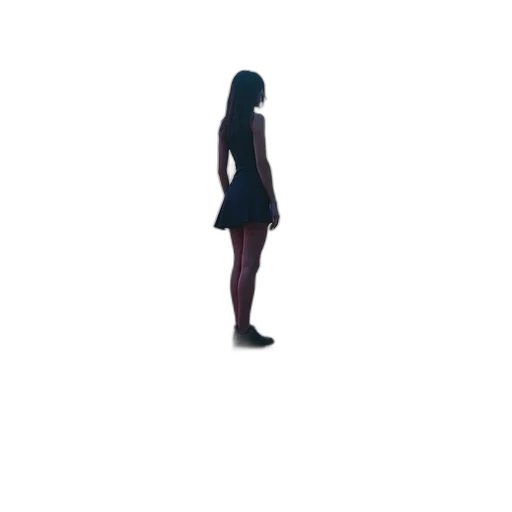 dress, creature, robot, hair transparent PNG cut-out