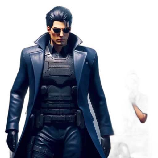 jacket, concept art, 3d render, cyberpunk transparent PNG cut-out